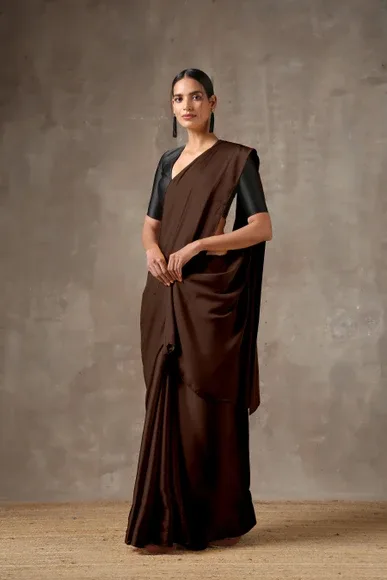 Elegant  Satin Saree